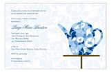 Fancy Fleur Kettle Bridal Tea Invites