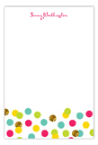 Glitter Color Confetti Flat Note Card