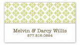 Green Pure Pattern Calling Card