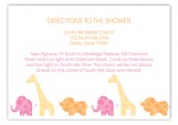 Pink Animal Monogram Enclosure Card
