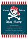Arrr Matey Kids Pirate Party Invitations