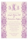 Ivory And Radiant Orchid Lace Quinceanera