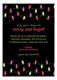 Merry Bright Lights Invitation