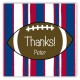 Pigskin Party Square Sticker