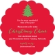 Scallop Christmas Tree Invitation