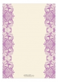 Ivory And Radiant Orchid Lace Quinceanera