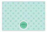 A Colorful Easter Aqua Flat Note Card