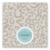 Aqua Leopard Duo Gift Tag