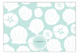 Aqua Sea Treasures Flat Note Card