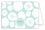 Aqua Sea Treasures Folded Note Card