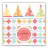 Argyle Party Gift Tag