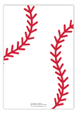 Baseball Banner Flat Note Card