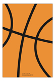 Basketball Banner Flat Note Card