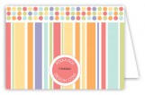 Birthday Bounce Pastels Folded Note Card