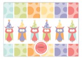 Birthday Owls Photo Card