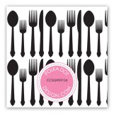 Black Plated Dinner Personalized Gift Tags