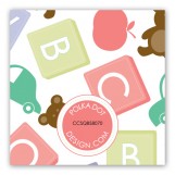 Blocks and Teddy Gift Tag