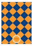 Blue and Orange Argyle