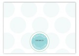 Blue Animal Monogram Enclosure Card