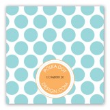 Blue Animal Monogram Gift Tag