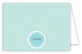 Blue Bow Tie Folded Note Card