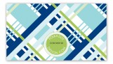 Blue Classic Plaid Calling Card