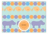 Blue Hippos Enclosure Card