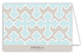 Blue Monogram Cross Note Card