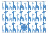 Blue Onlooking Giraffes Photo Card