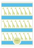 Boy Giraffe Icon Invitation