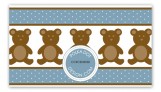 Boy Teddy Bear Icon Calling Card