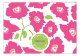 Bright Pink Poppies Enclosure Card