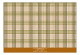 Brown Glen Plaid Flat Note Card