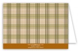 Brown Glen Plaid Note Card