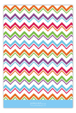 Colorful Chevron Flat Note Card