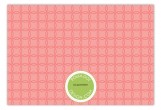 Coral Trellis Flat Note Card