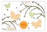 Fluttering Leaves Flat Note Card