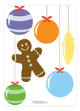 Gingerbread Ornaments Photo Card