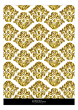 Gold Glitter Damask