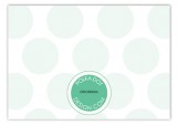 Green Animal Monogram Enclosure Card