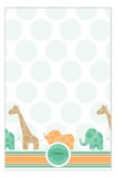 Green Animal Monogram Invitation