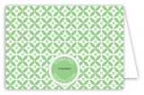Green Elegance Folded Note Card