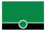 Green Senior Seal Flat Note Card