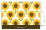 Green Sunny Flower Note Card