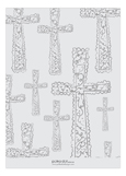 Grey Cross Background Invitation