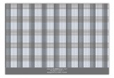 Grey Glen Plaid Flat Note Card