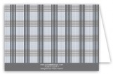 Grey Glen Plaid Note Card