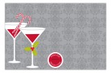 Grey Holiday Spirits Invitation