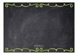 Halloween Chalkboard Photo Card