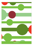 Holiday Dot Green Photo Card